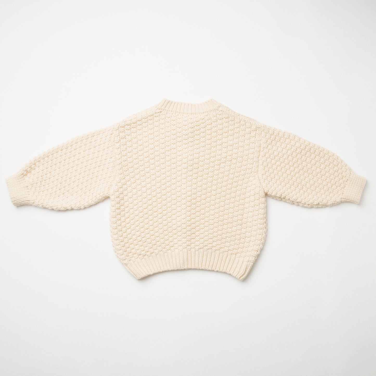 Twister Cardigan - Milk Organic Cotton Knit