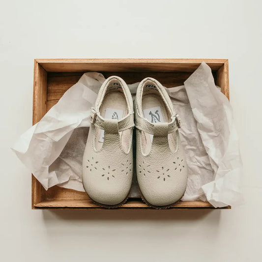 Flora T-Strap - Dove Grey