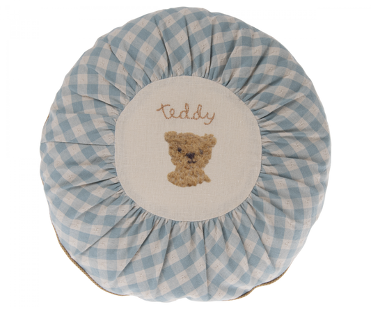 Checked Teddy Cushion, Small