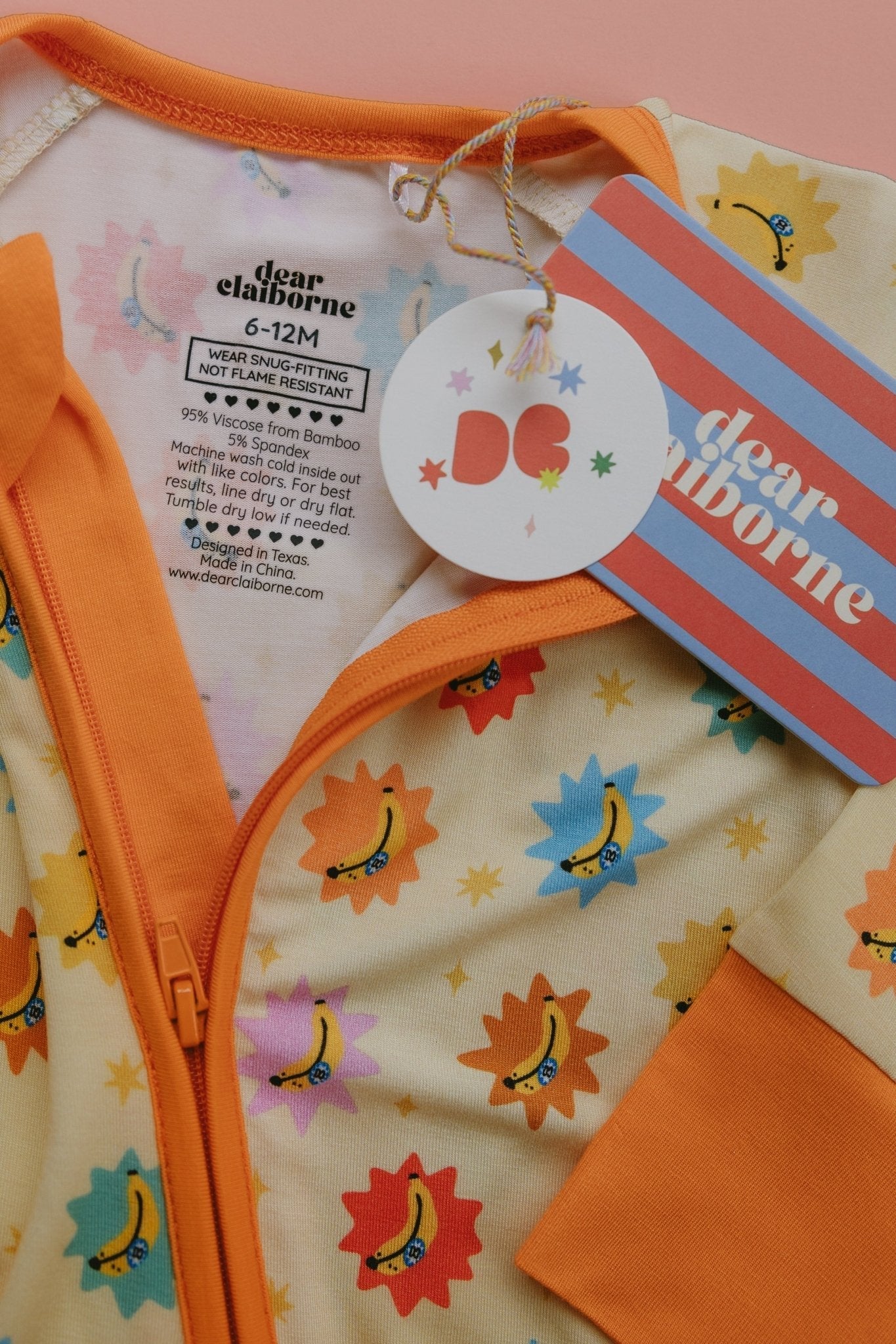 Its Bananas Zipper Romper