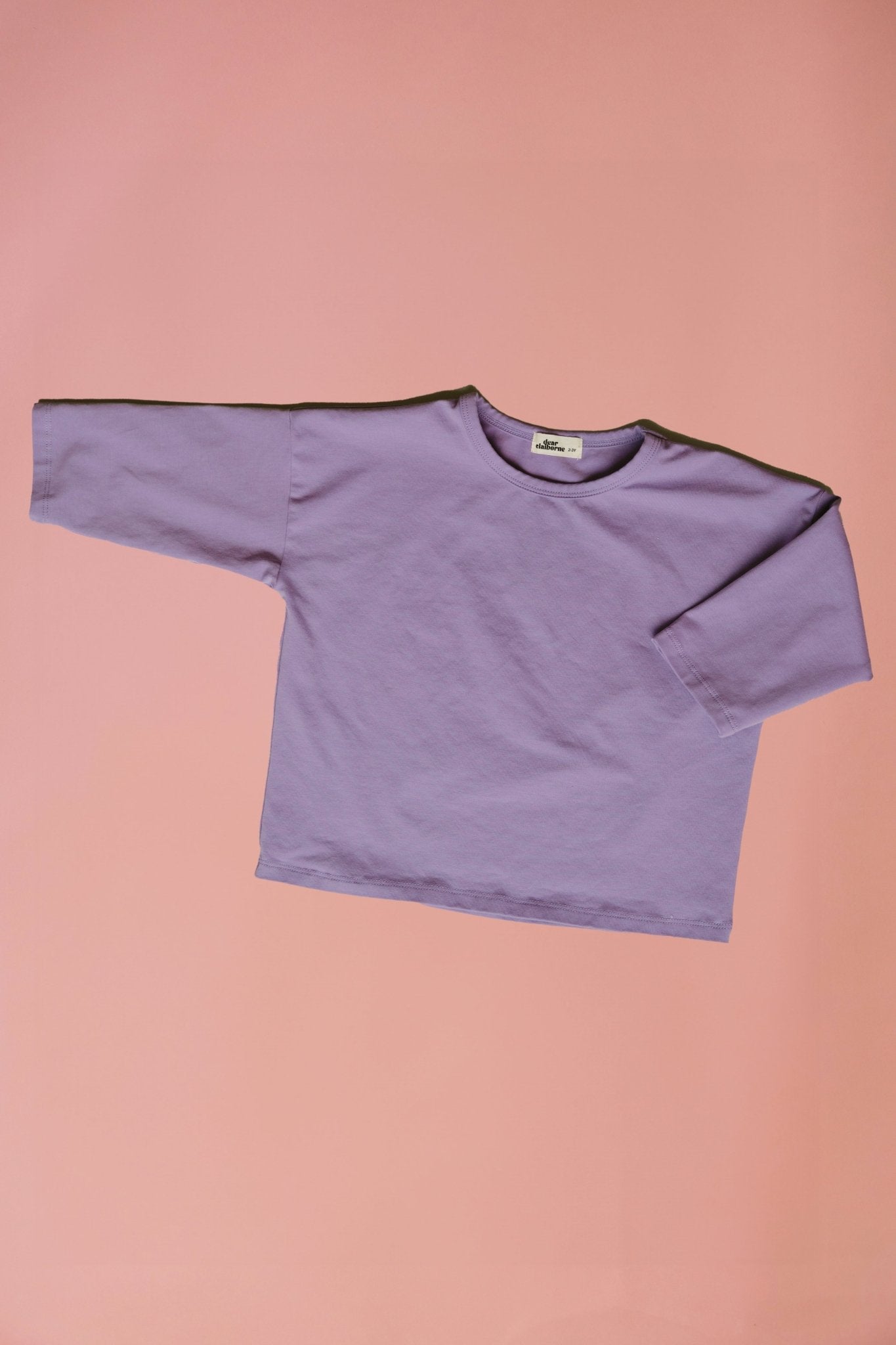 Long Sleeve Basic Tee - Purple