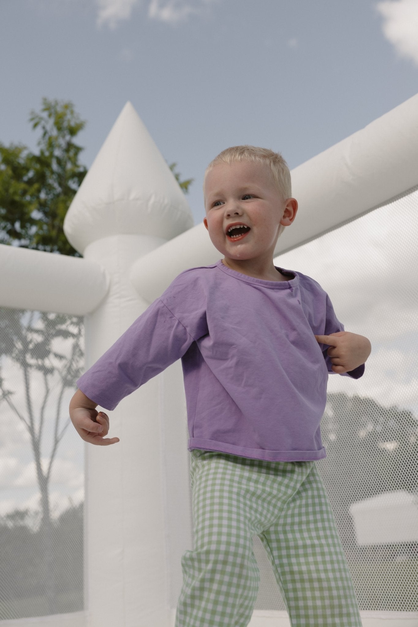 Long Sleeve Basic Tee - Purple