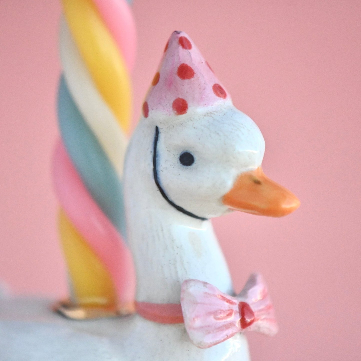 Pink Goose Cake Topper