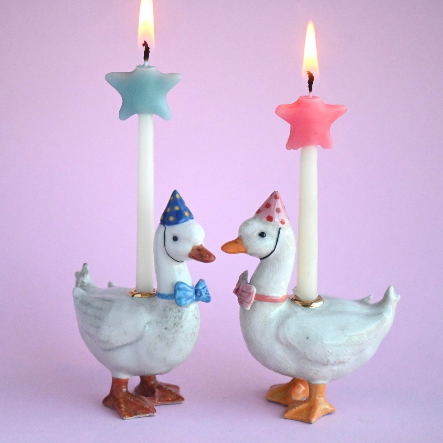 Pink Goose Cake Topper