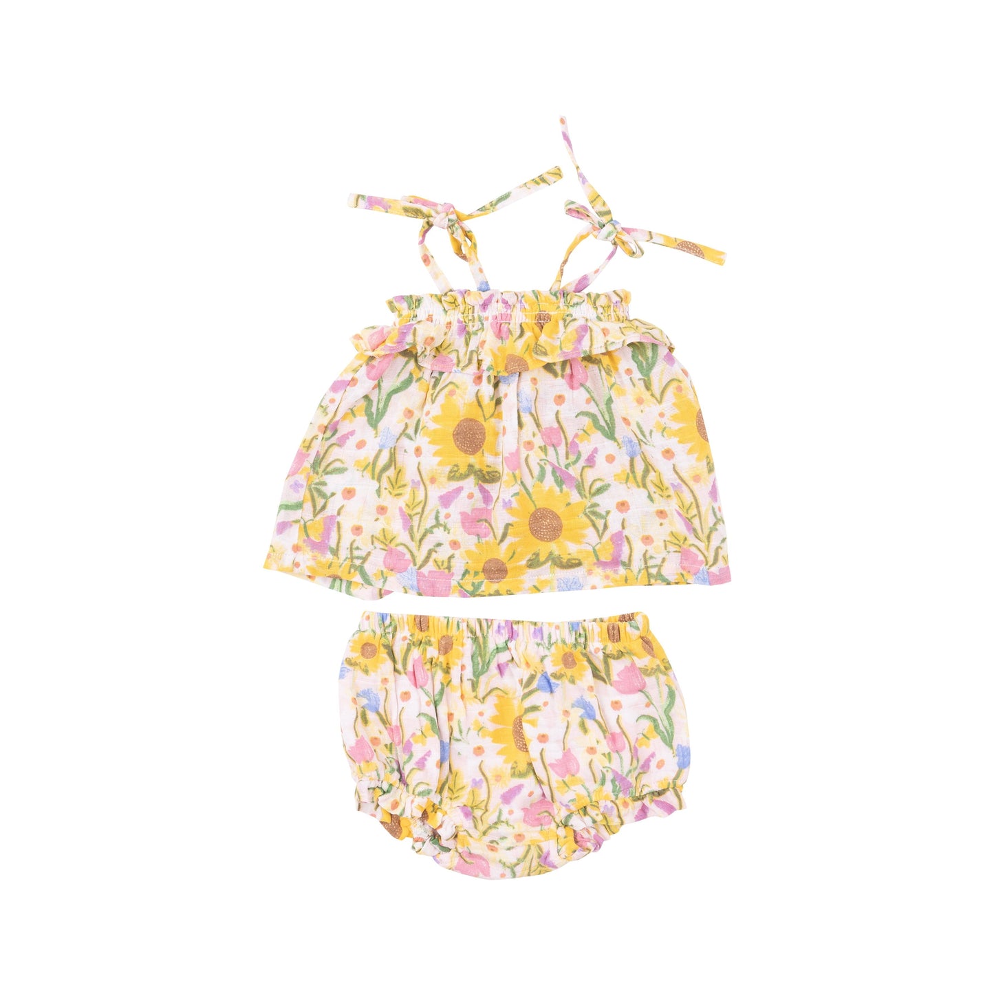 Ruffle Top & Bloomer - Sunflower Dream Floral