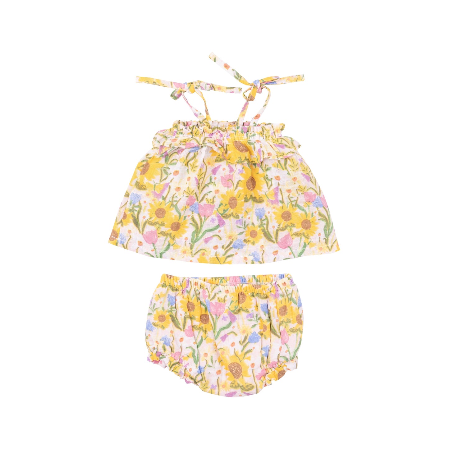 Ruffle Top & Bloomer - Sunflower Dream Floral